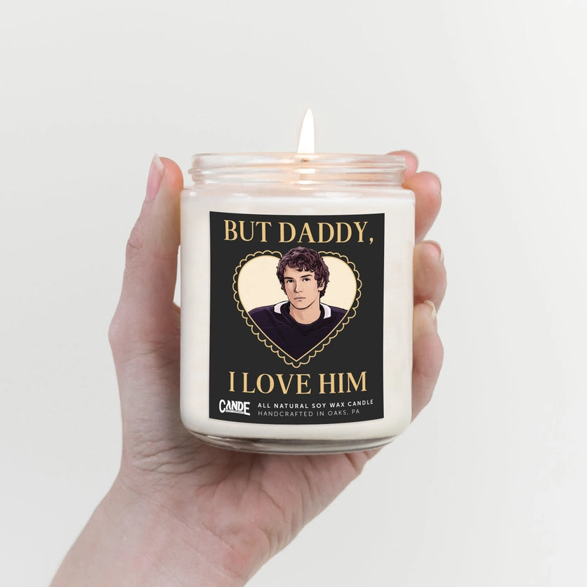 But Daddy, I Love Him Candle – Hockey Romance Fan Candle