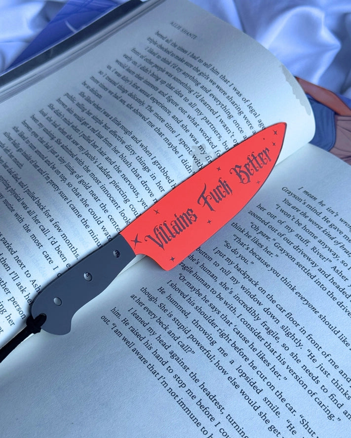 Villains F*ck Better Knife Bookmark