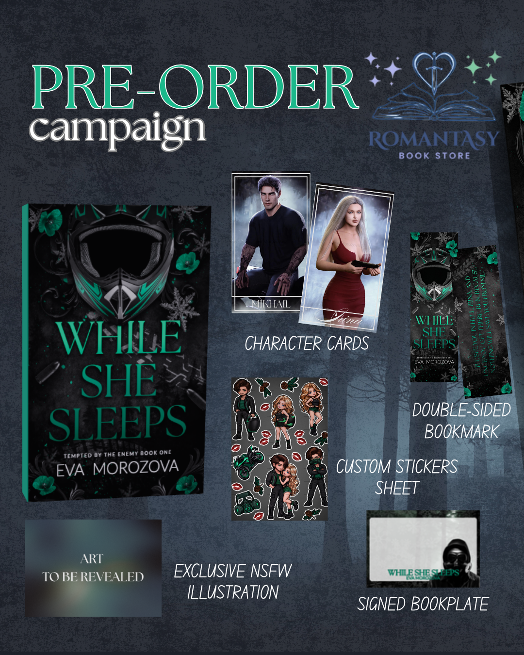 [PRE-ORDER CAMPAIGN] While She Sleeps (Tempted by the Enemy, #1) by Eva Morozova