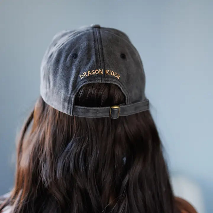 Fourth Wing Dragon Rider Hat – Andarna Gold Dragon Baseball Cap