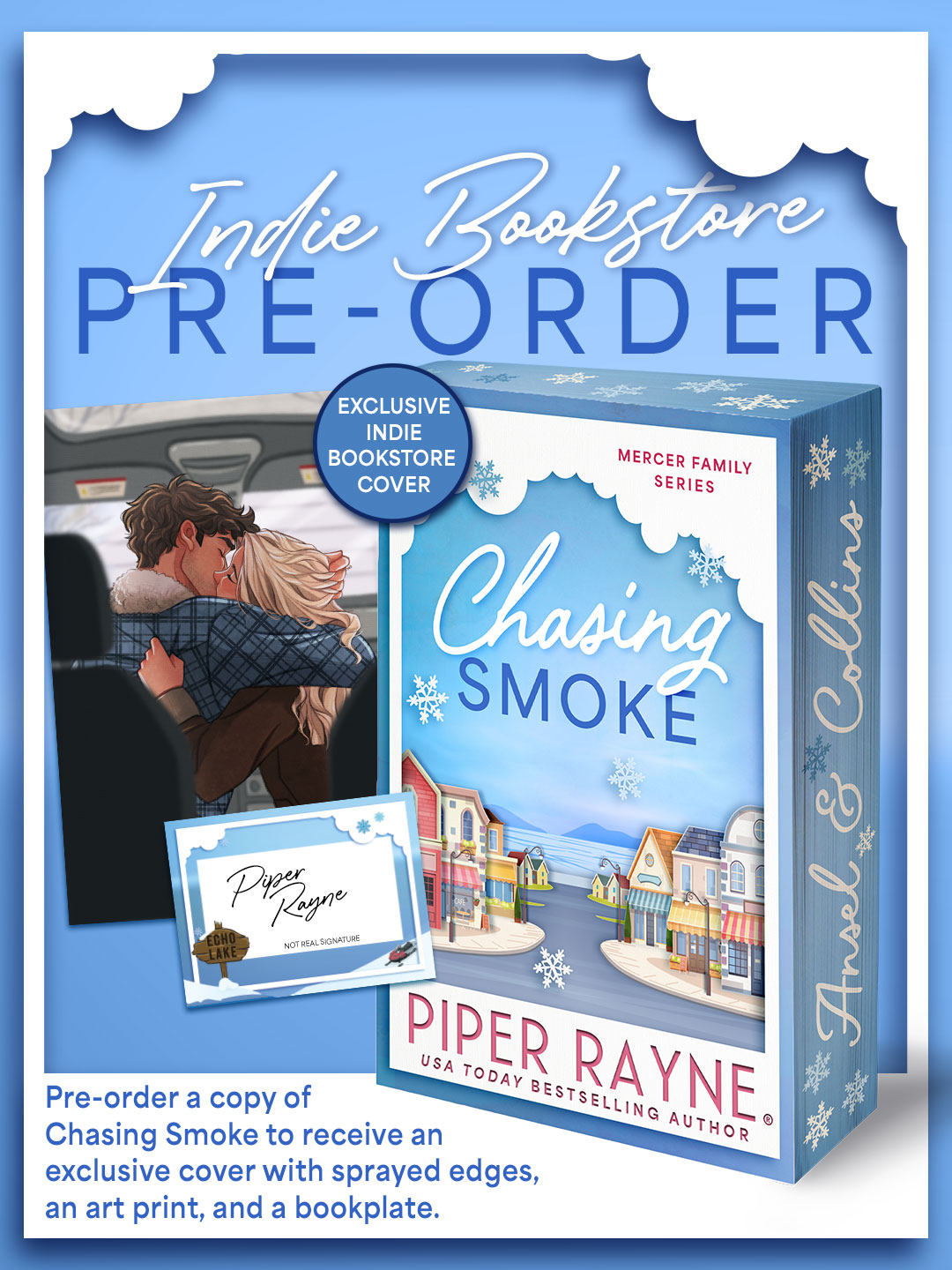 [PRE-ORDER] Chasing Smoke: Indie Exclusive (The Mercer Family, #2) by Piper Rayne