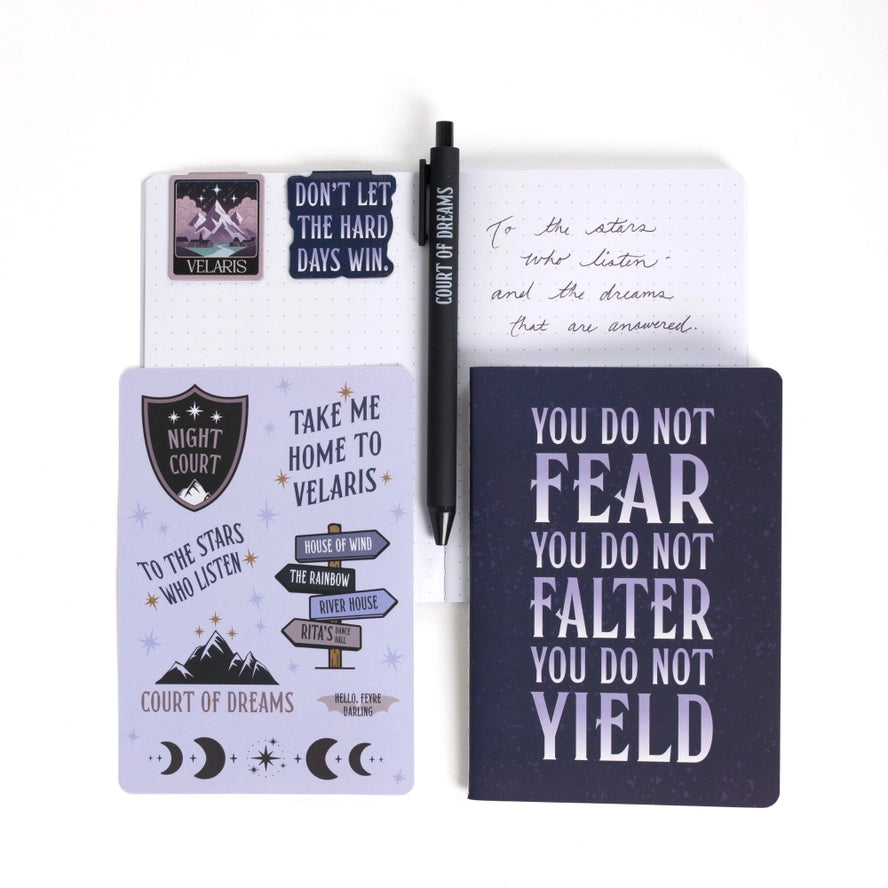 ACOTAR™ Velaris™ Gift Set – Night Court Journals, Bookmarks & Stickers