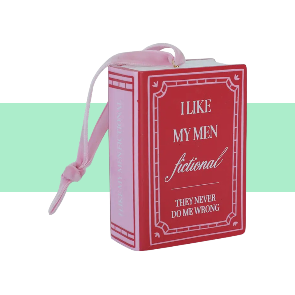 i like my men fictional holiday resin ornament 