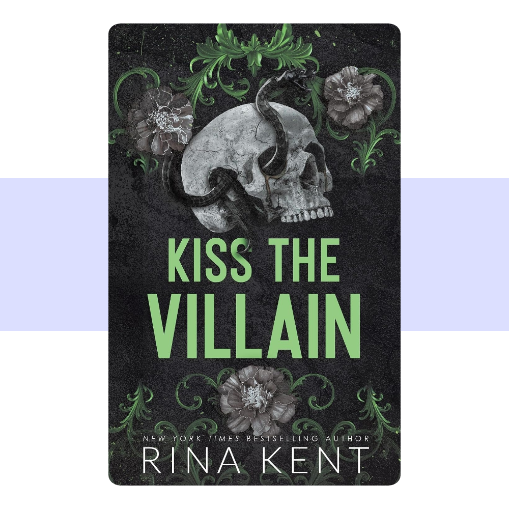 cover art for kiss the villain by rina kent