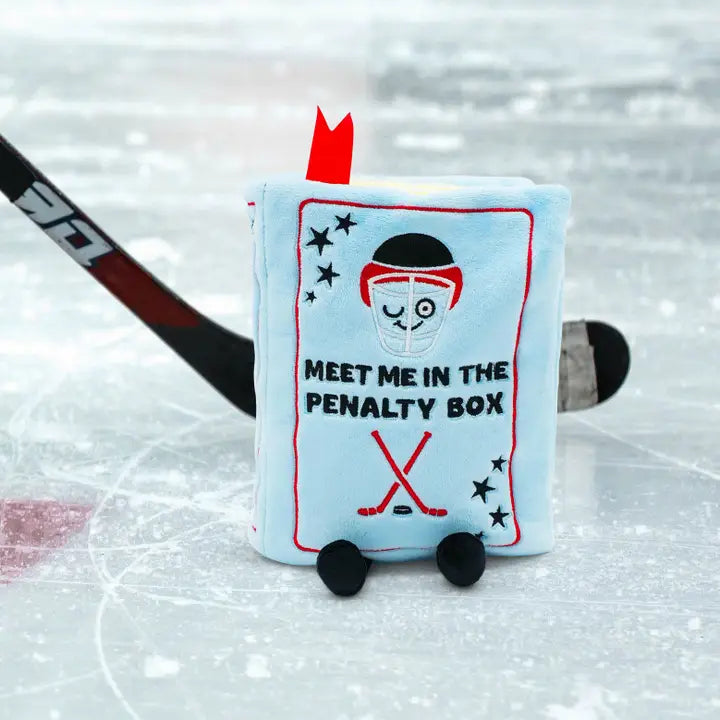 "Meet Me in the Penalty Box" Blue Punchkin Plush – Hockey Romance Gift