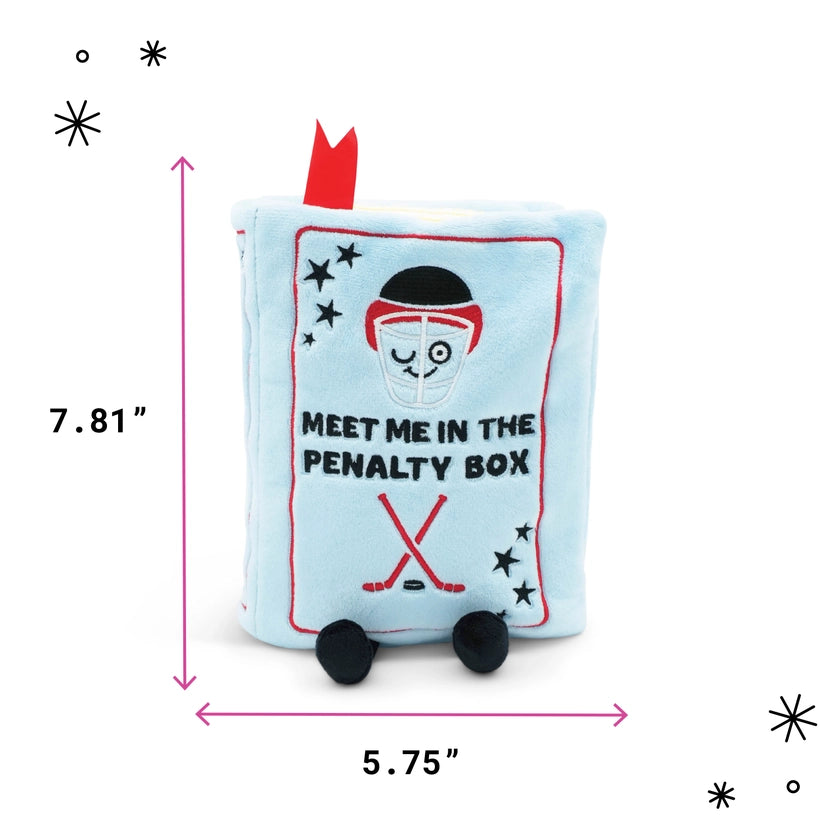 "Meet Me in the Penalty Box" Blue Punchkin Plush – Hockey Romance Gift