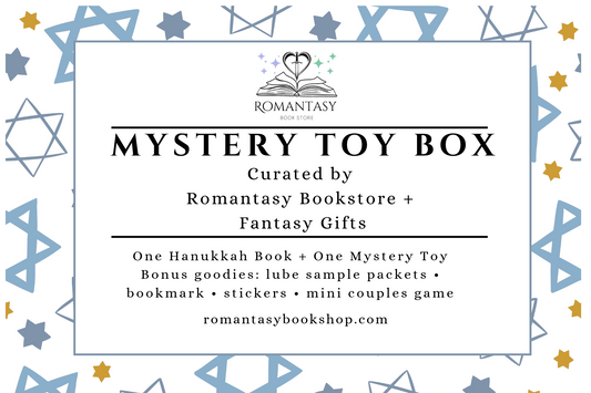 label for hanukkah themed mystery toy and box 