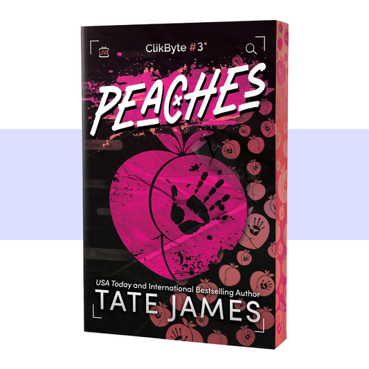 A dark, edgy romance cover featuring a blonde woman in a black outfit, with a moody black-and-pink color palette and bold white lettering for the title.