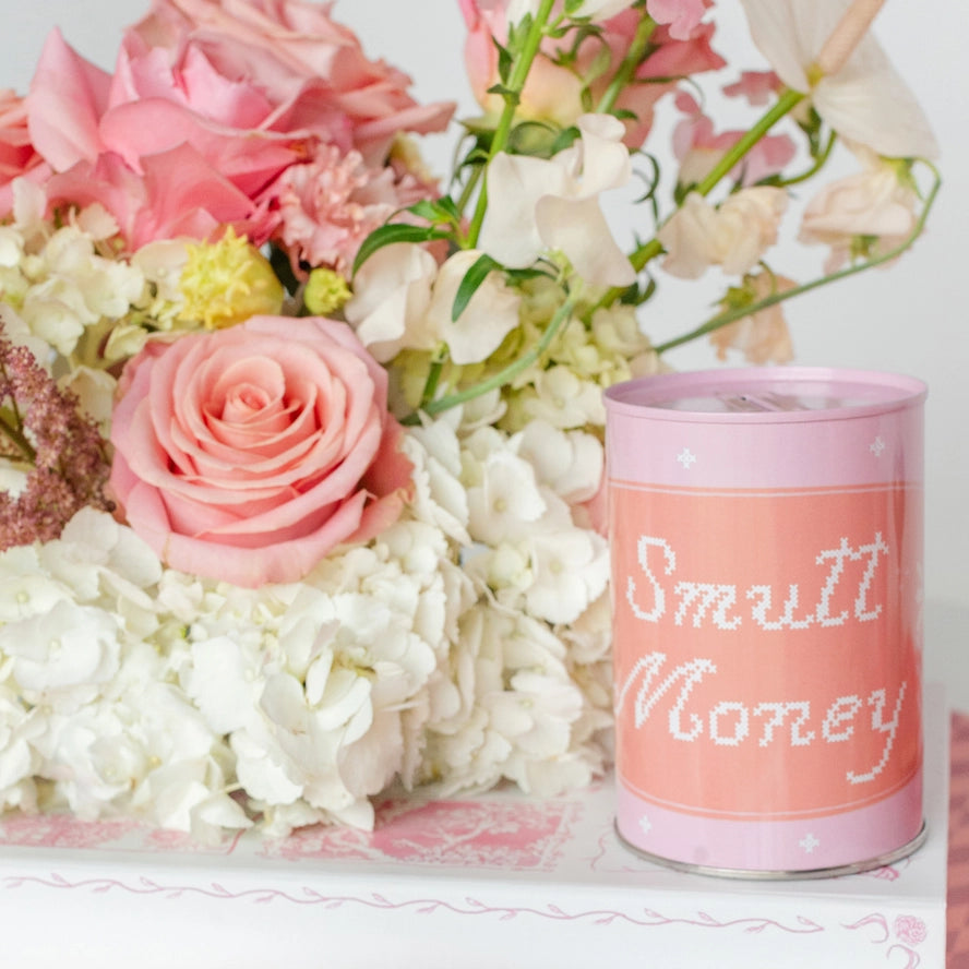 Smut Money Decorative Tin Coin Bank