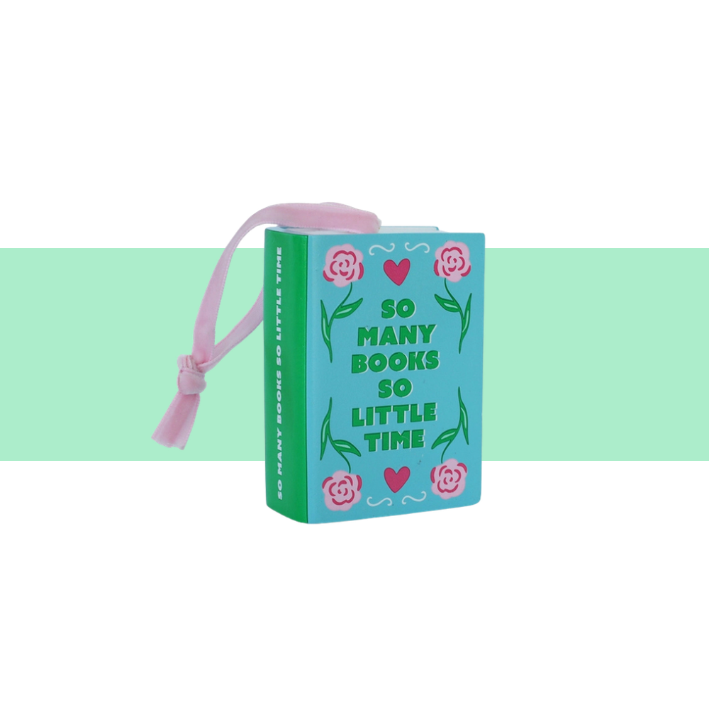 so many books so little time holiday ornmanet 
