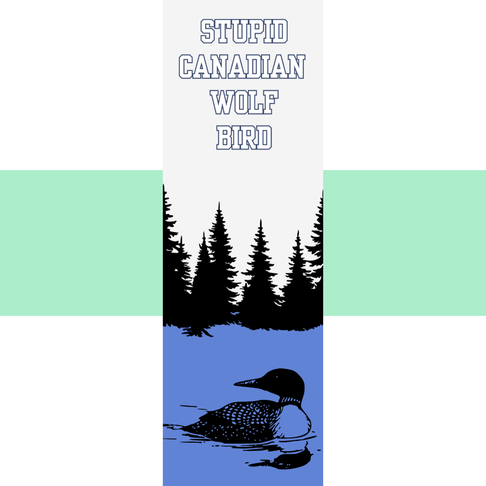 Stupid Canadian Wolf Bird Bookmark – Heated Rivalry-Inspired