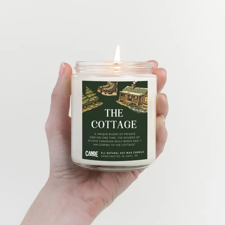 The Cottage Candle – Heated Rivalry-Inspired Hockey Romance Candle