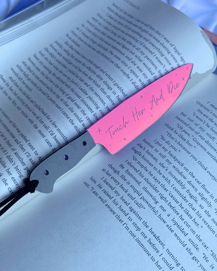 Touch Her and Die Knife Bookmark