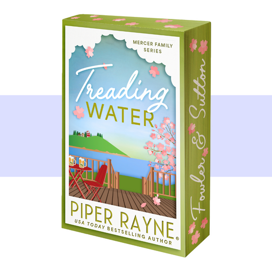 deluxe edition of treading water by piper rayne with sprayed edges