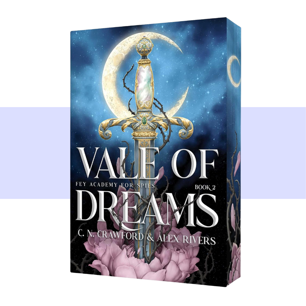 Dark romantasy cover featuring a seductive fae prince and a woman in a mystical fantasy setting, with ornate gold lettering.